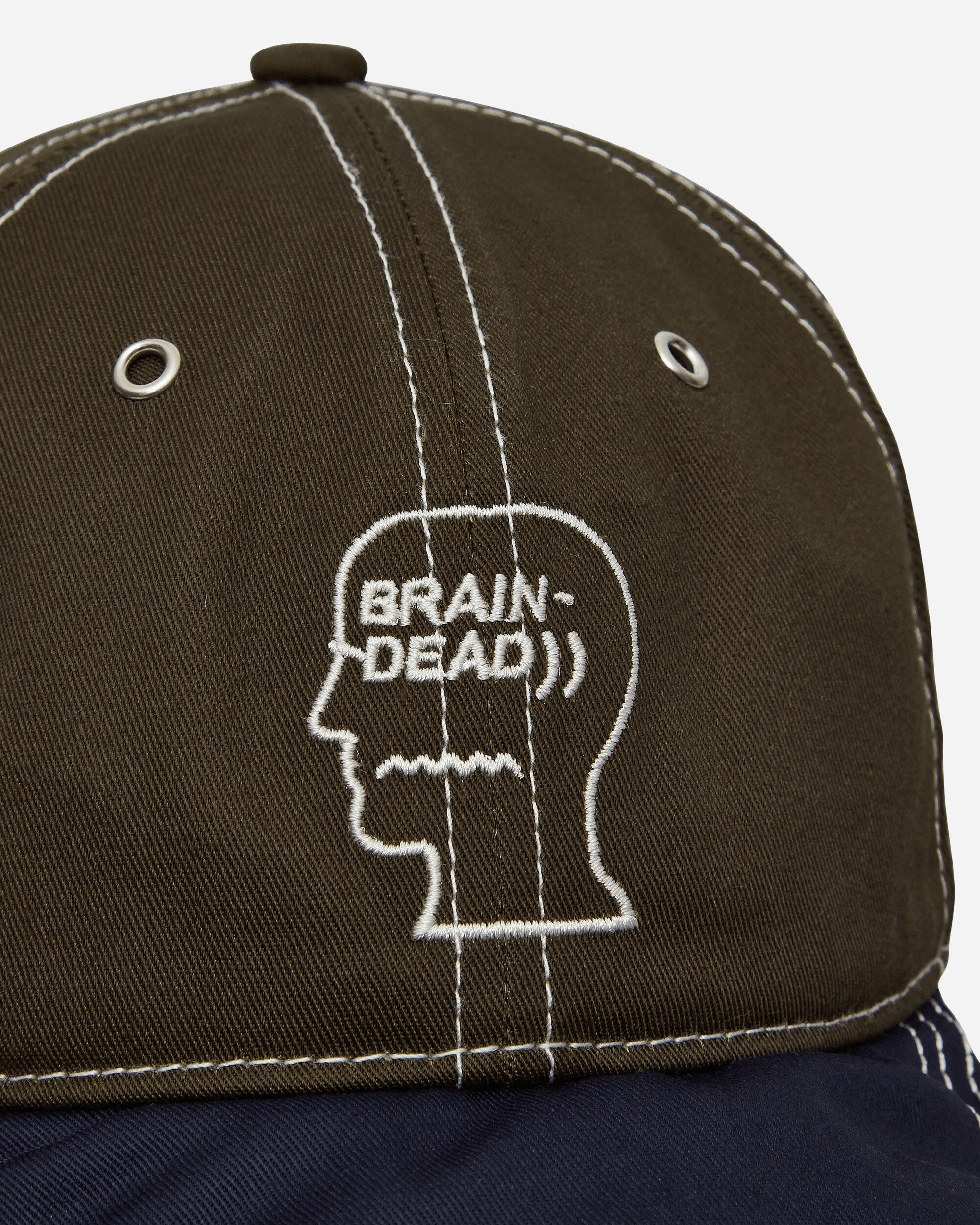Brain Dead Wire Brim 6 Panel Hat Forest Green Hats Caps H01003788 GR