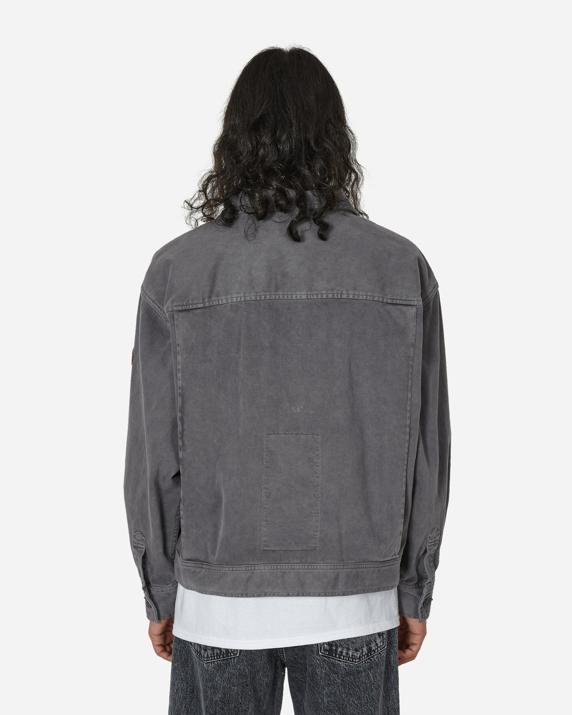 Cav Empt Overdye Brushed Cotton Button Jacket Charcoal Coats and Jackets Jackets CES25JK12 CHCL