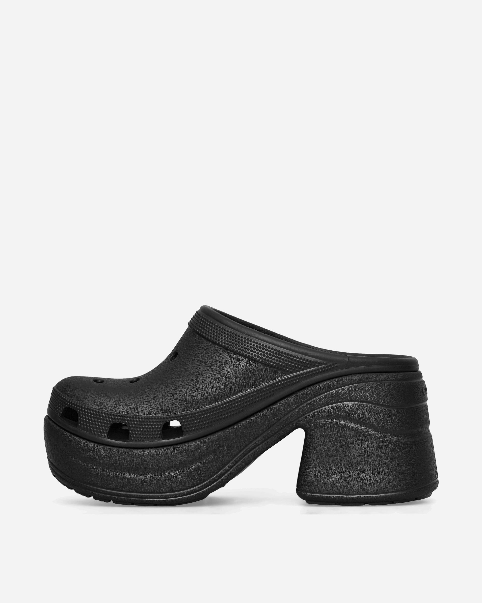 Crocs Wmns Siren Clog W Black Sandals and Slides Heels 208547 BLK