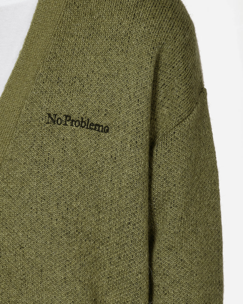 No Problemo No Problemo Brushed Mohair Cardigan Black/Olive Knitwears Cardigans NPAR20025 OLIVE