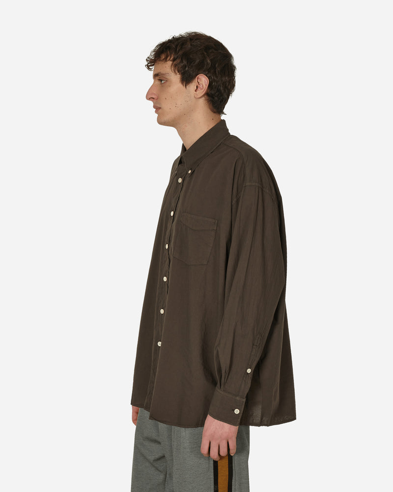 Our Legacy Borrowed Bd Shirt Faded Brown Cotton Voile Shirts Longsleeve Shirt M2242BB 001