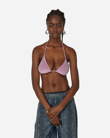 Priscavera Wmns Velour Triangle Bikini Top Lavender Swimwear Bikinis 008033-184 LV