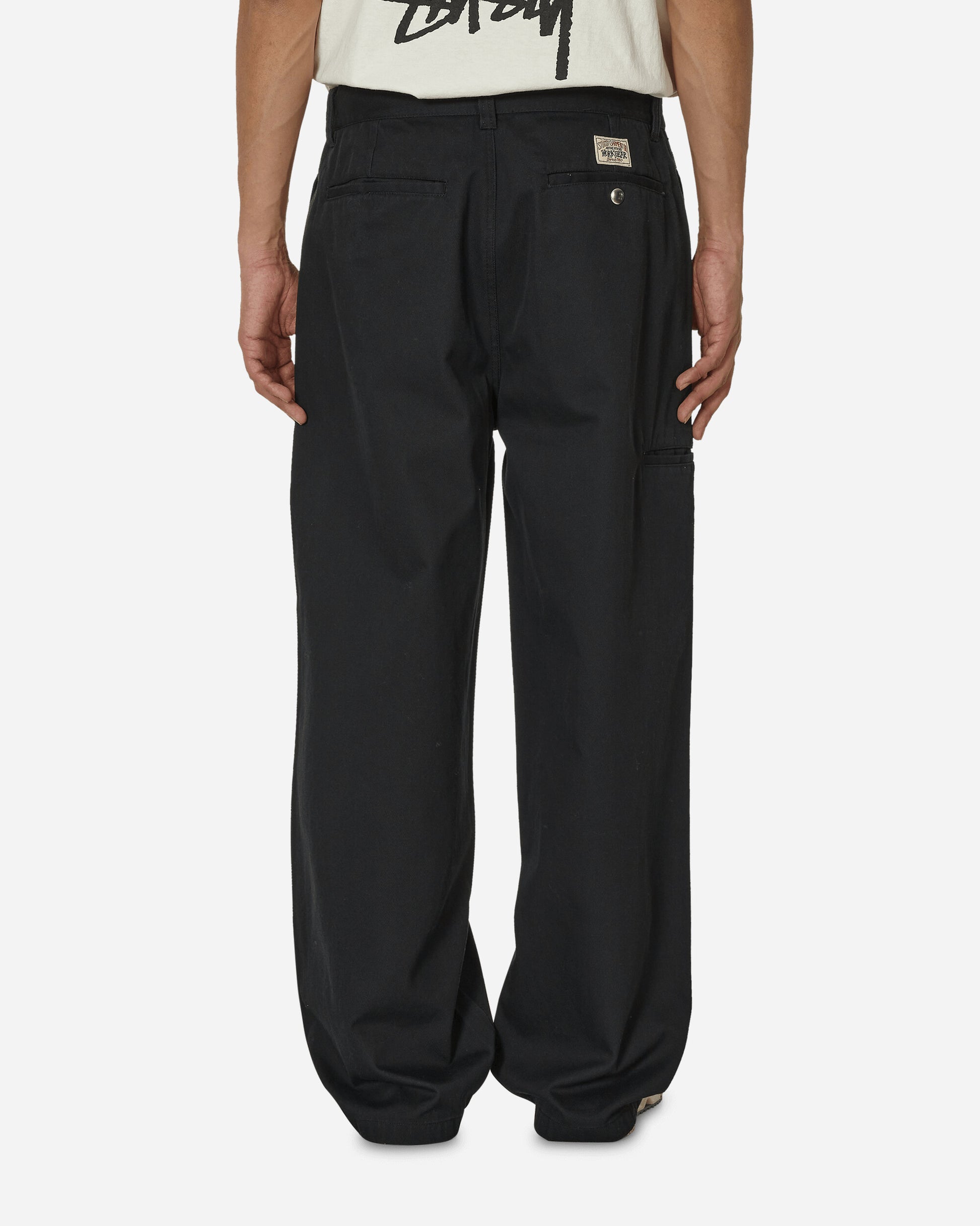 Stüssy Workgear Trouser Twill Black Pants Casual 116625 0001