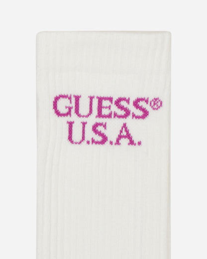 Guess USA Gusa Evan Socks True White A000 Underwear Socks M3GZ18Z30M0 TWHT