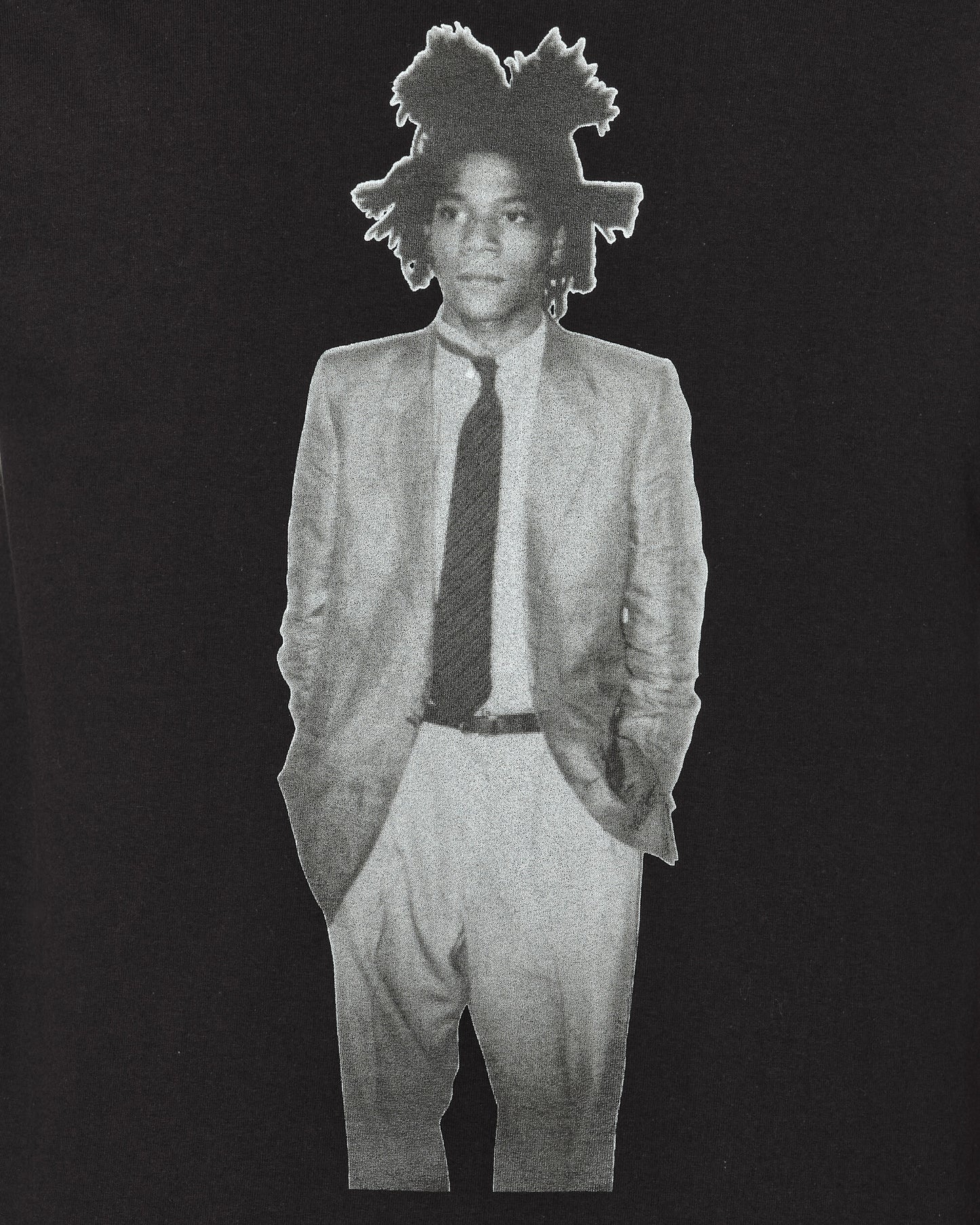 WACKO MARIA Jean-Michel Basquiat / Crew Neck T-Shirt ( Type-2 ) Black T-Shirts Shortsleeve BASQUIAT-WM-TEE02 1