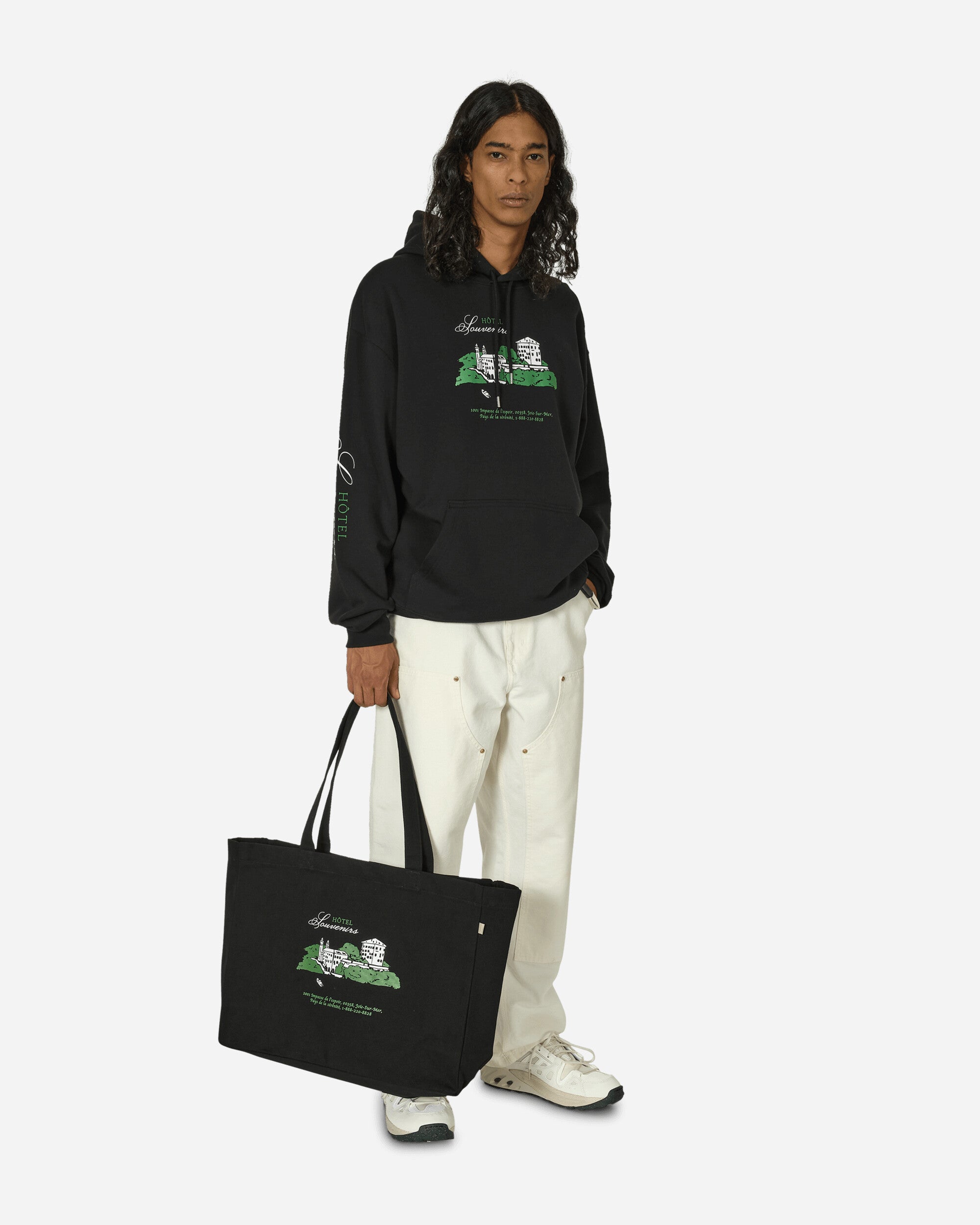 A.P.C. Cabas Jjjjound Black Bags and Backpacks Tote Bags COHDN-M61945 LZZ