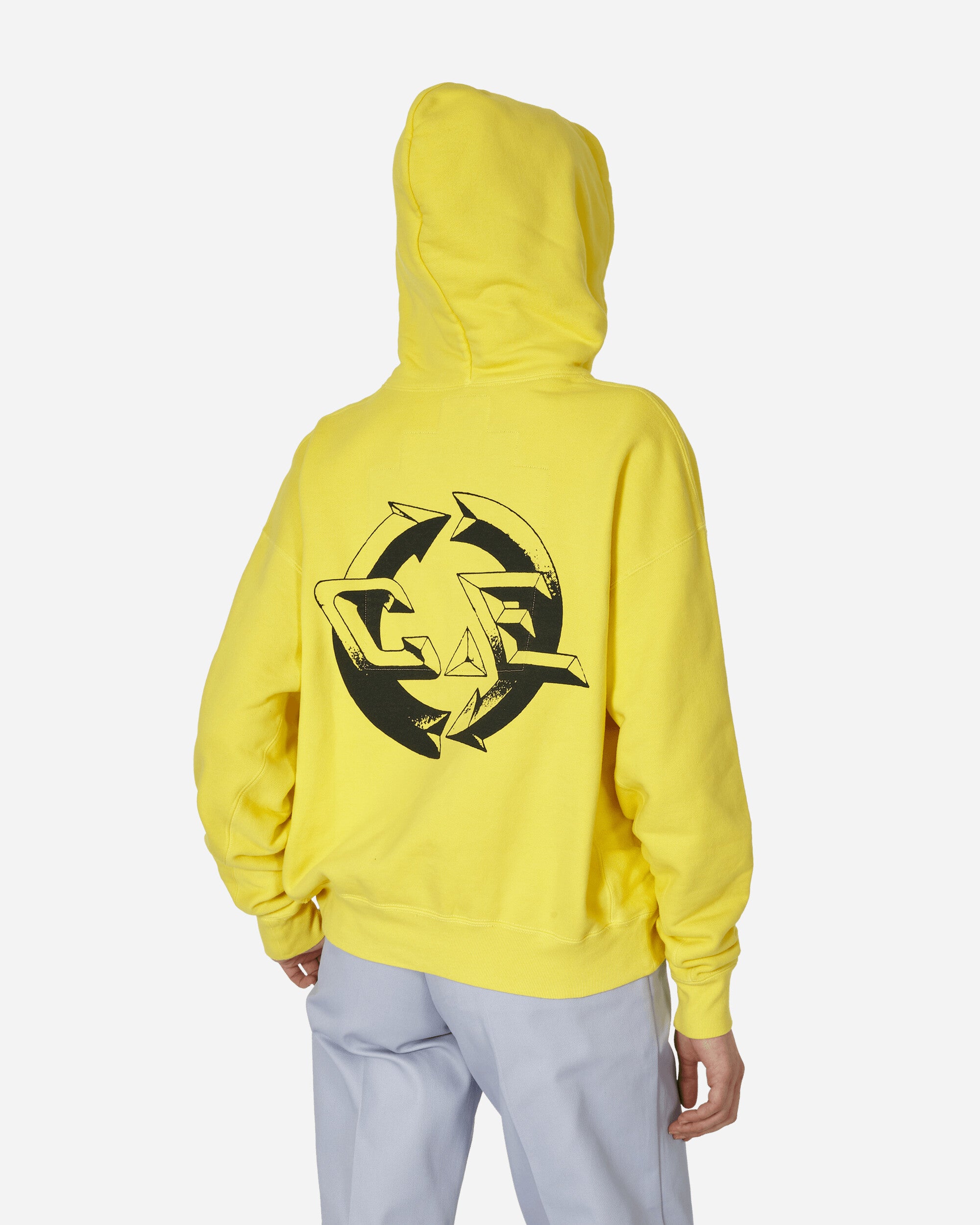 Cav Empt Overdye Reprocess Heavy Hoody Yellow Sweatshirts Hoodies CES25CS07 YLLW