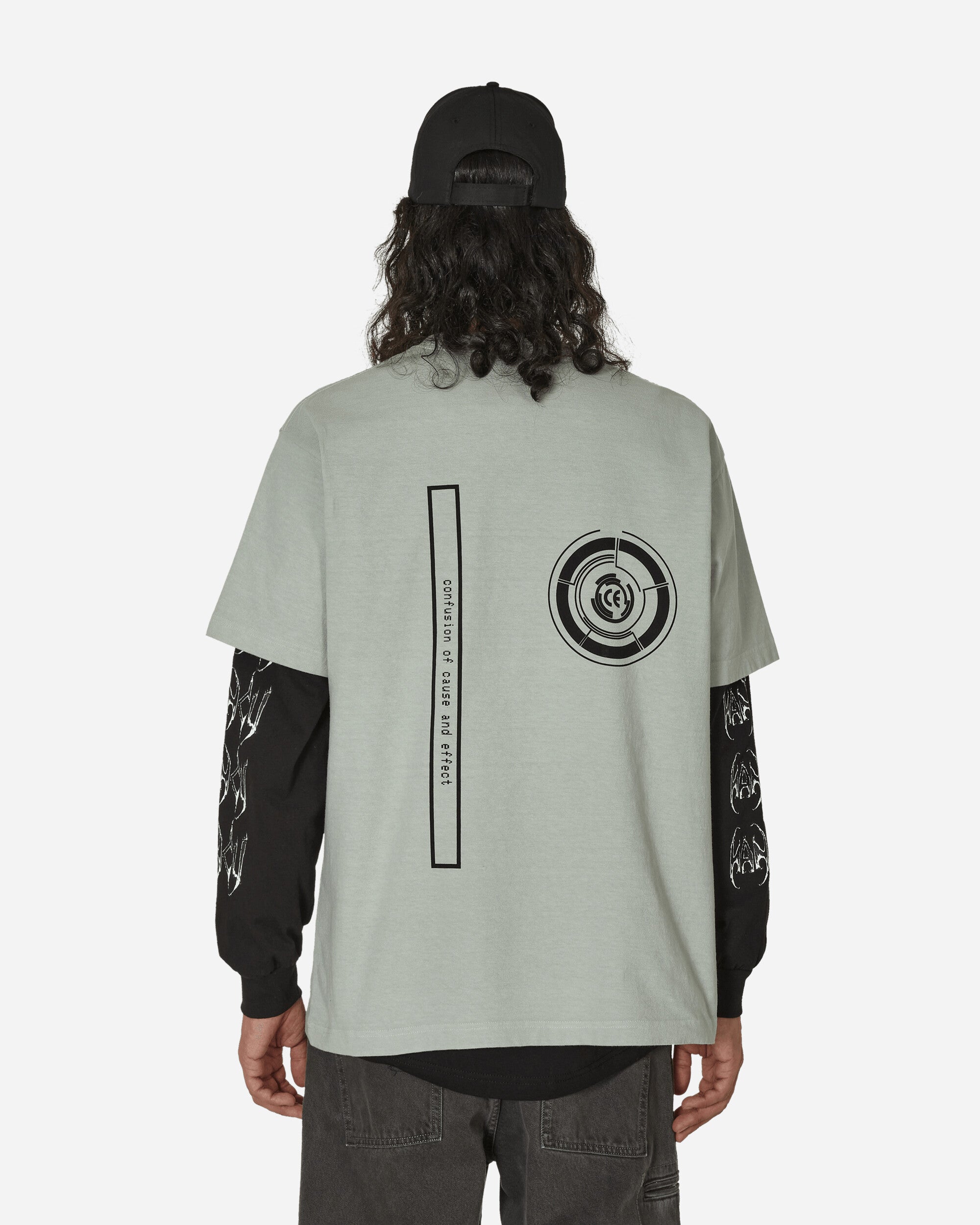 Cav Empt Overdye Cause And Effect T Grey T-Shirts Shortsleeve CES25T26 GRY