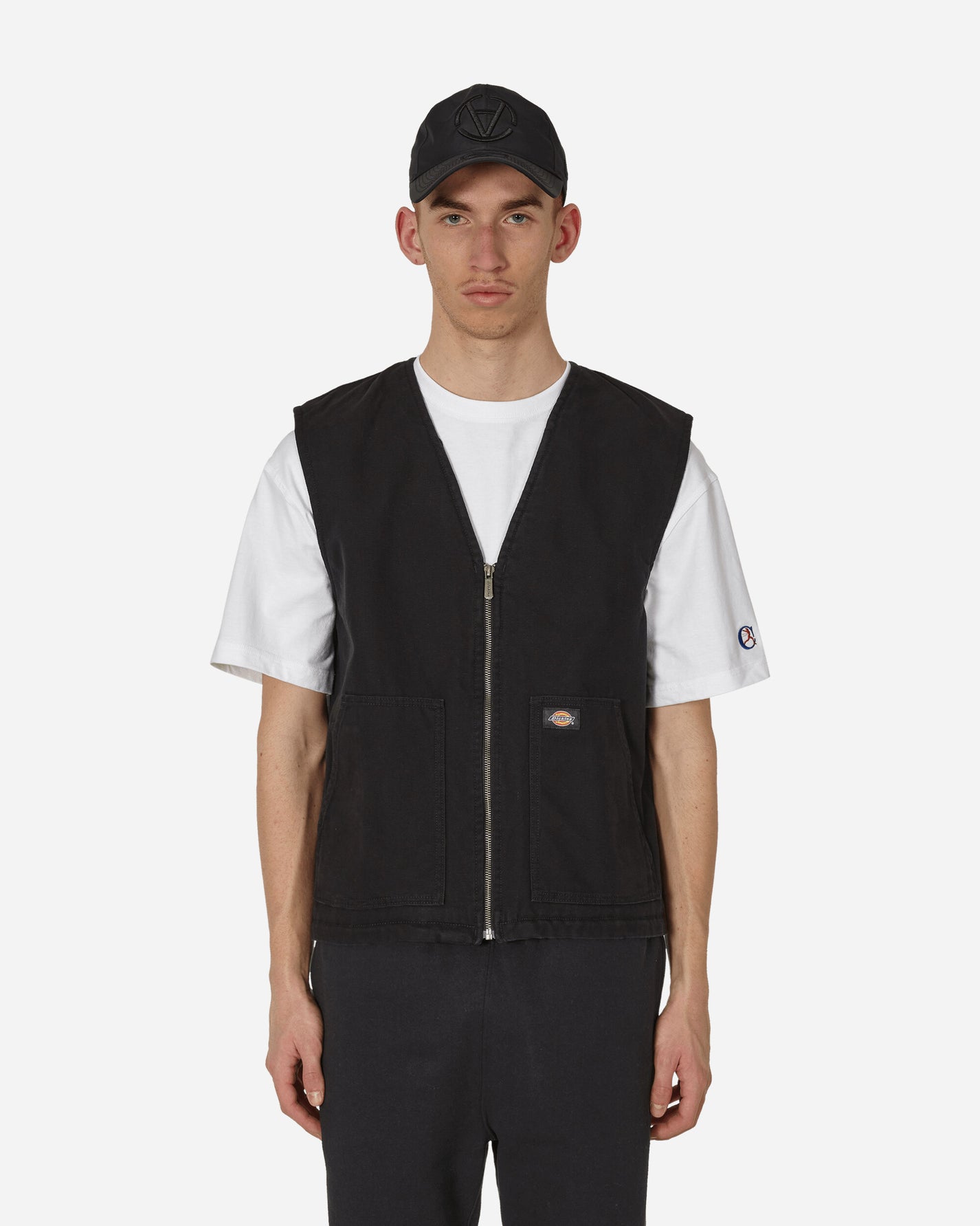 Dickies Dickies Duck Canvas Smmr Vest  Sw Black Coats and Jackets Vests DK0A4YQK C401