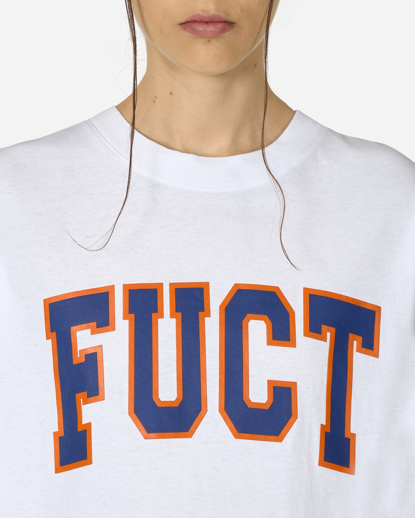 FUCT Logo Tee White T-Shirts Top TBMW040JY09 WTH0001
