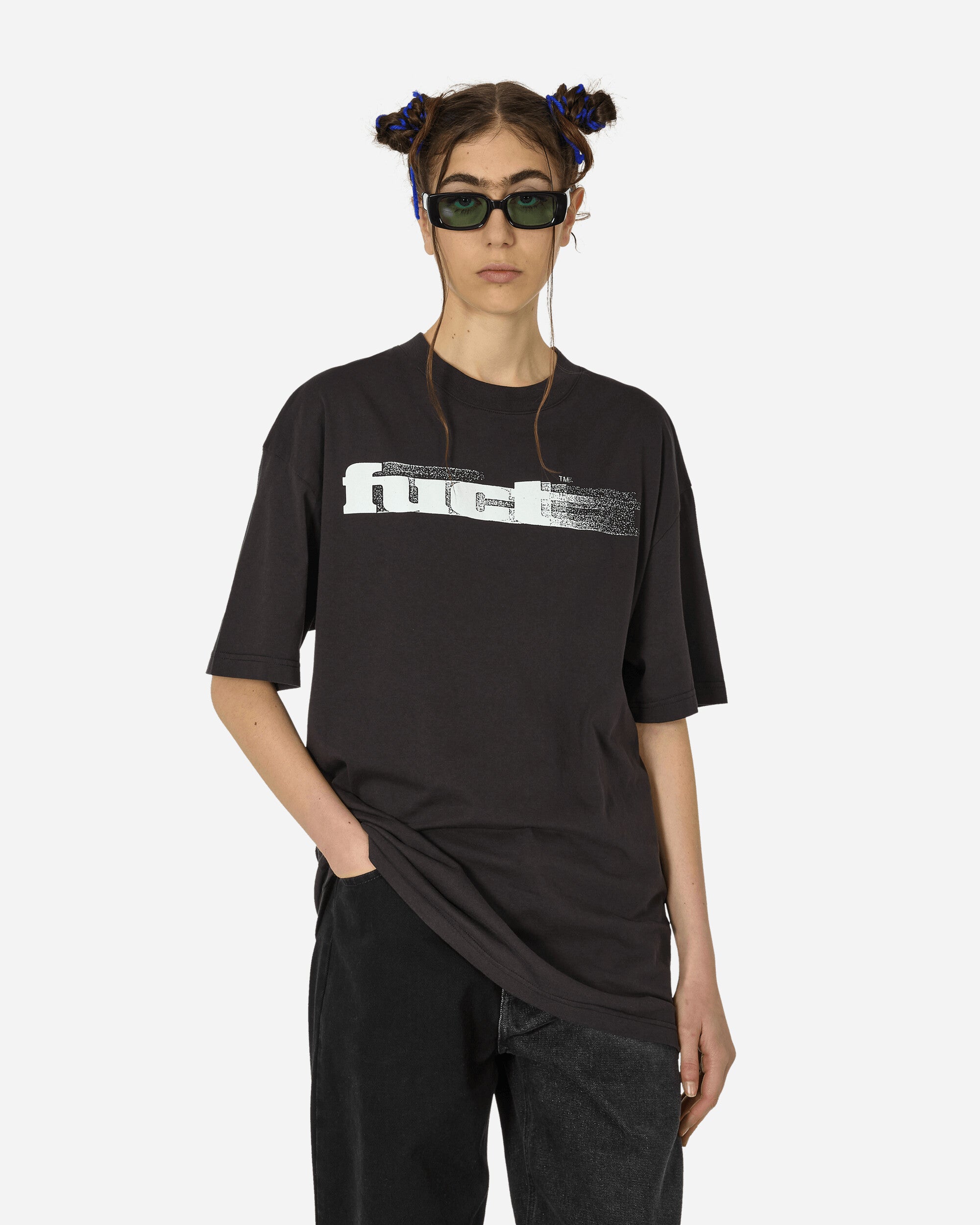 FUCT Og Blurred Logo Black T-Shirts Top TBMW099JY43 BLK0001