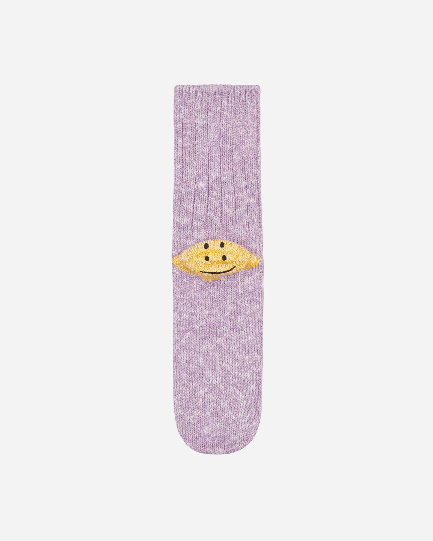 KAPITAL 56 Yarns 3X1 Rib Rainbowy Happy Heel Socks Purple Underwear Socks EK-1363 3
