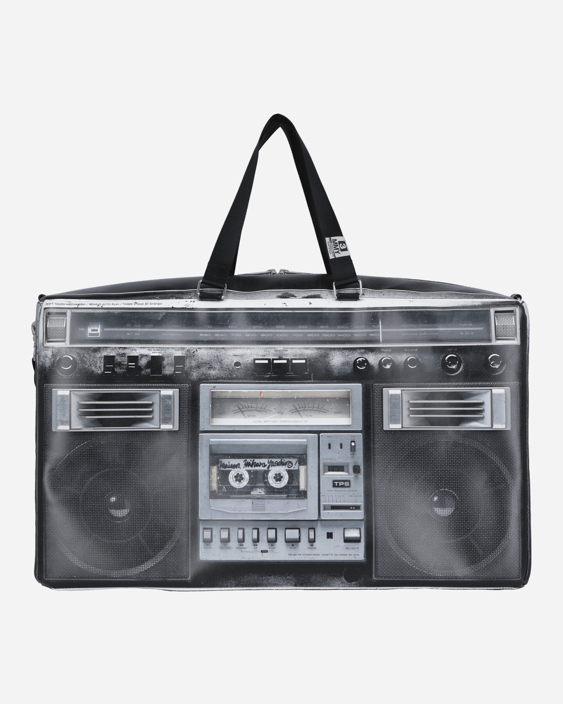 Maison MIHARA YASUHIRO Boombox Printed Sholder Bag Black Bags and Backpacks Travel Bags C12BG501 BLACK