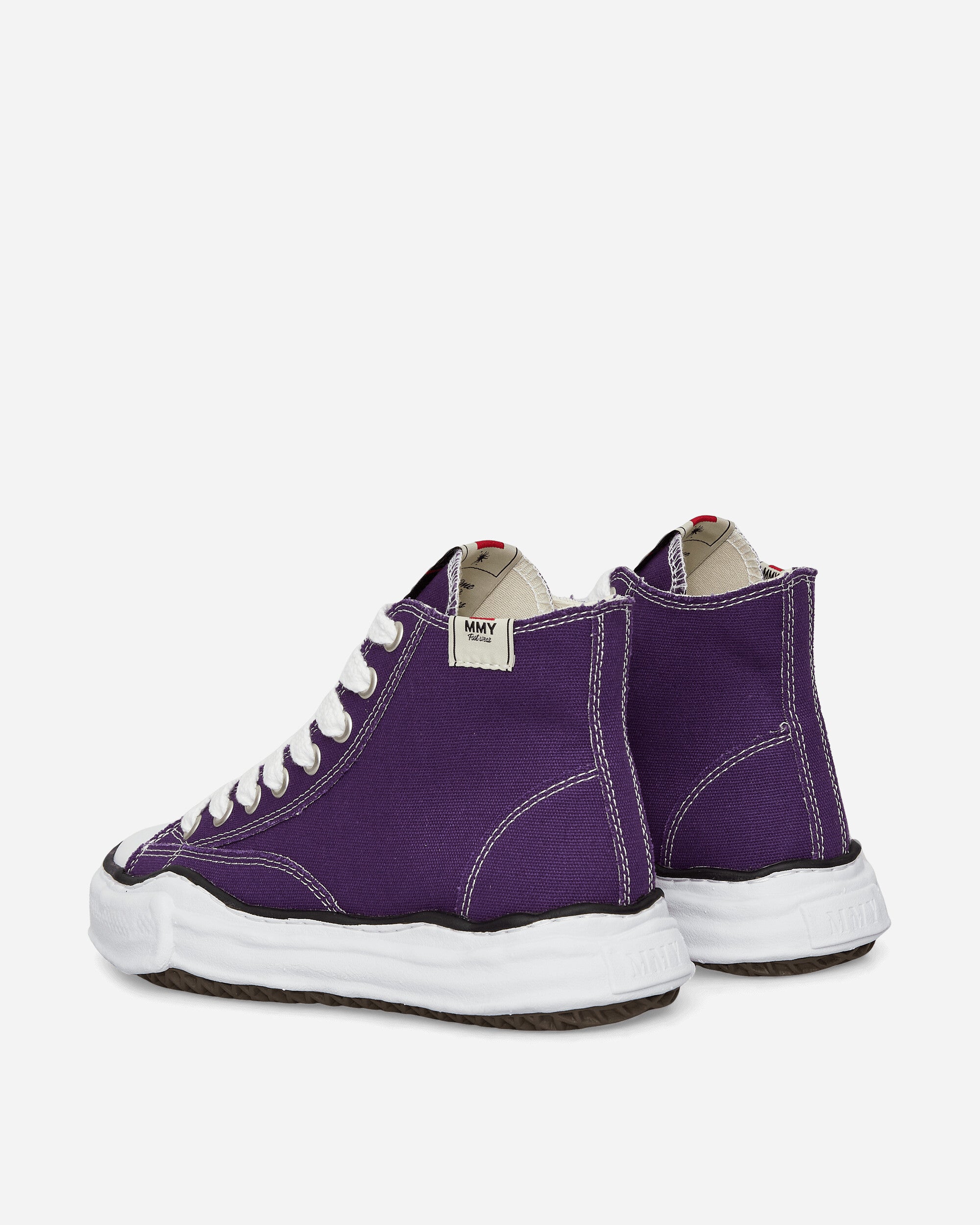 Maison MIHARA YASUHIRO Peterson High/Original Sole Canvas High-Top Sneaker Purple Sneakers Low A01FW701 PURPLE