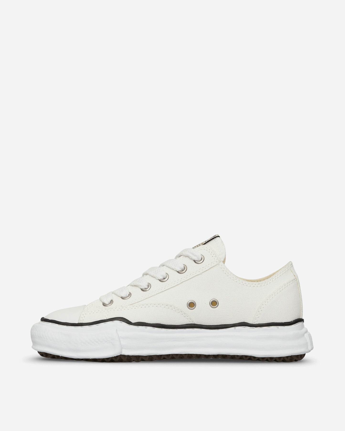 Maison MIHARA YASUHIRO Peterson Low/Original Sole Canvas Low-Top Sneaker White Sneakers Low A01FW702 WHITE