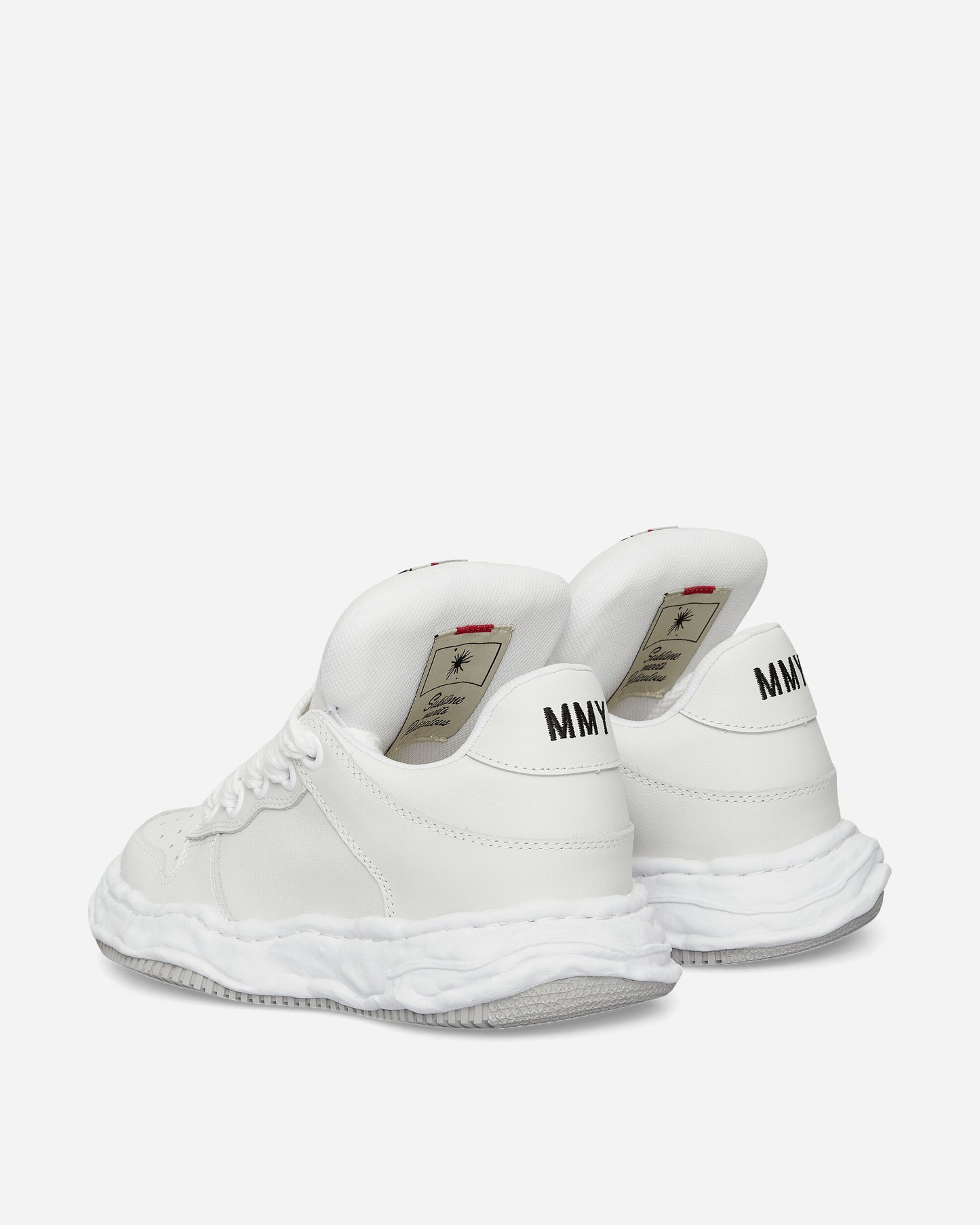 Maison MIHARA YASUHIRO Wayne/Original Sole Leather Puffer Low-Top Sneakers White Sneakers Low A12FW718 WHITE