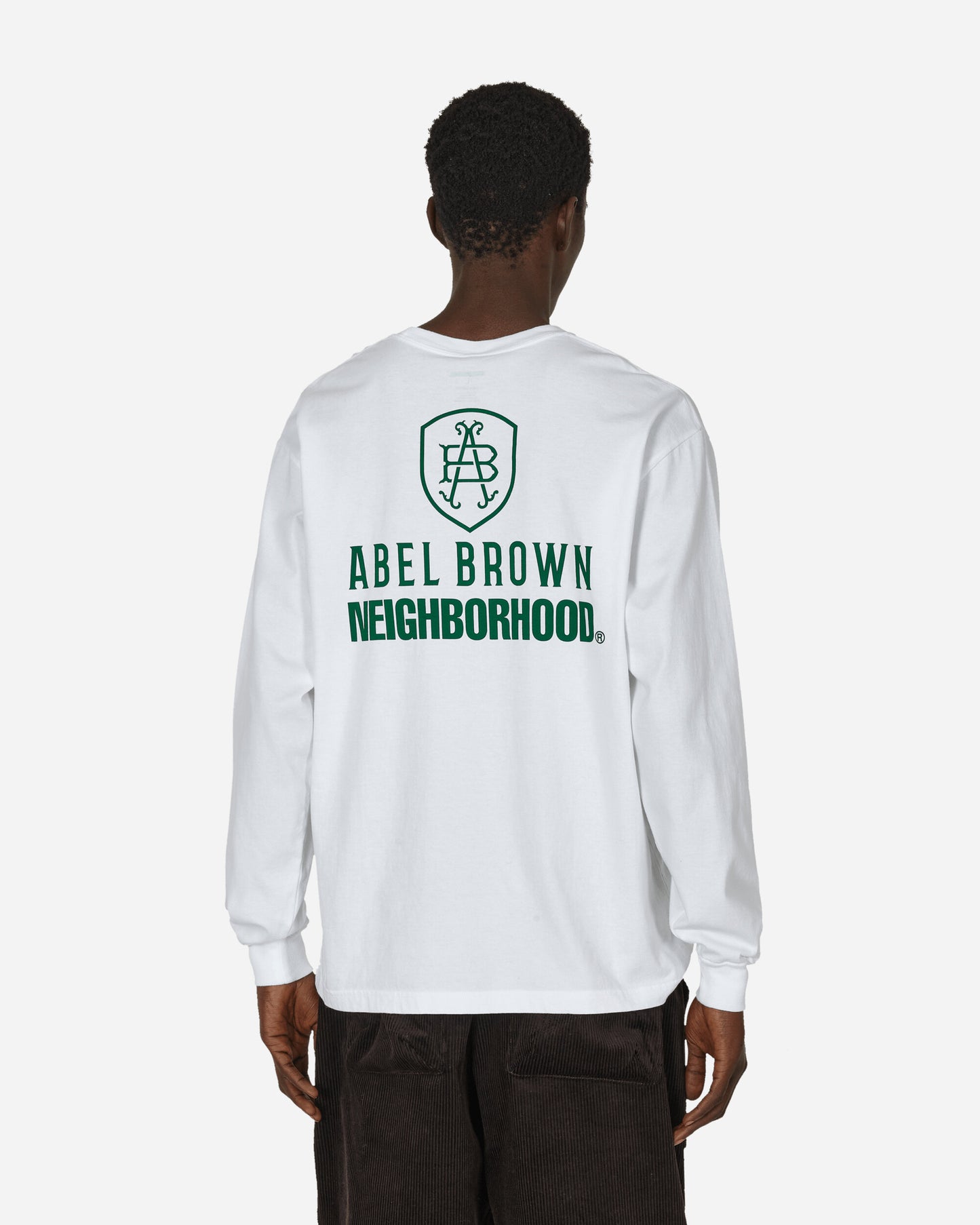 Neighborhood Nh × Abel Brown . Tee Ls White T-Shirts Longsleeve 232PC30N-LT01S WH