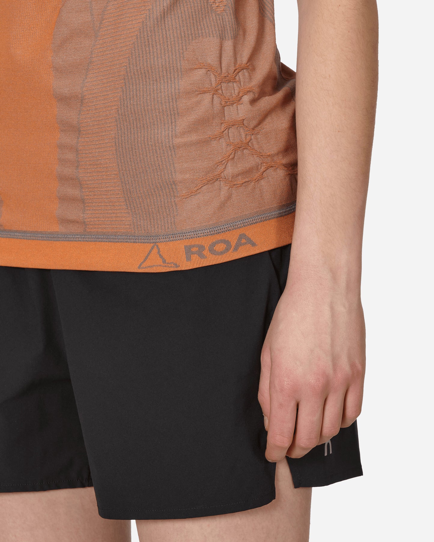 ROA Seamless T-Shirt Orange T-Shirts Top RBMW084FA61 ORG0001