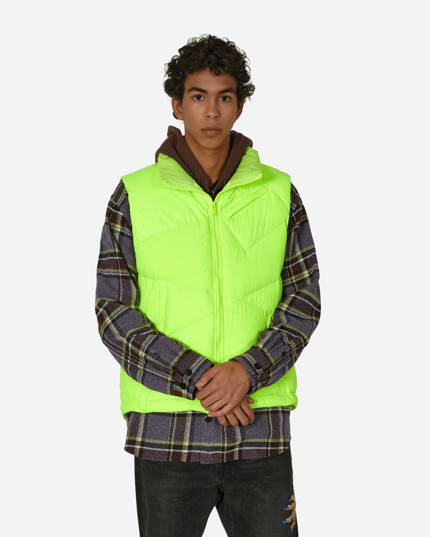 Undercover Down Vest Yellow Coats and Jackets Vests UC2C4002-1 1
