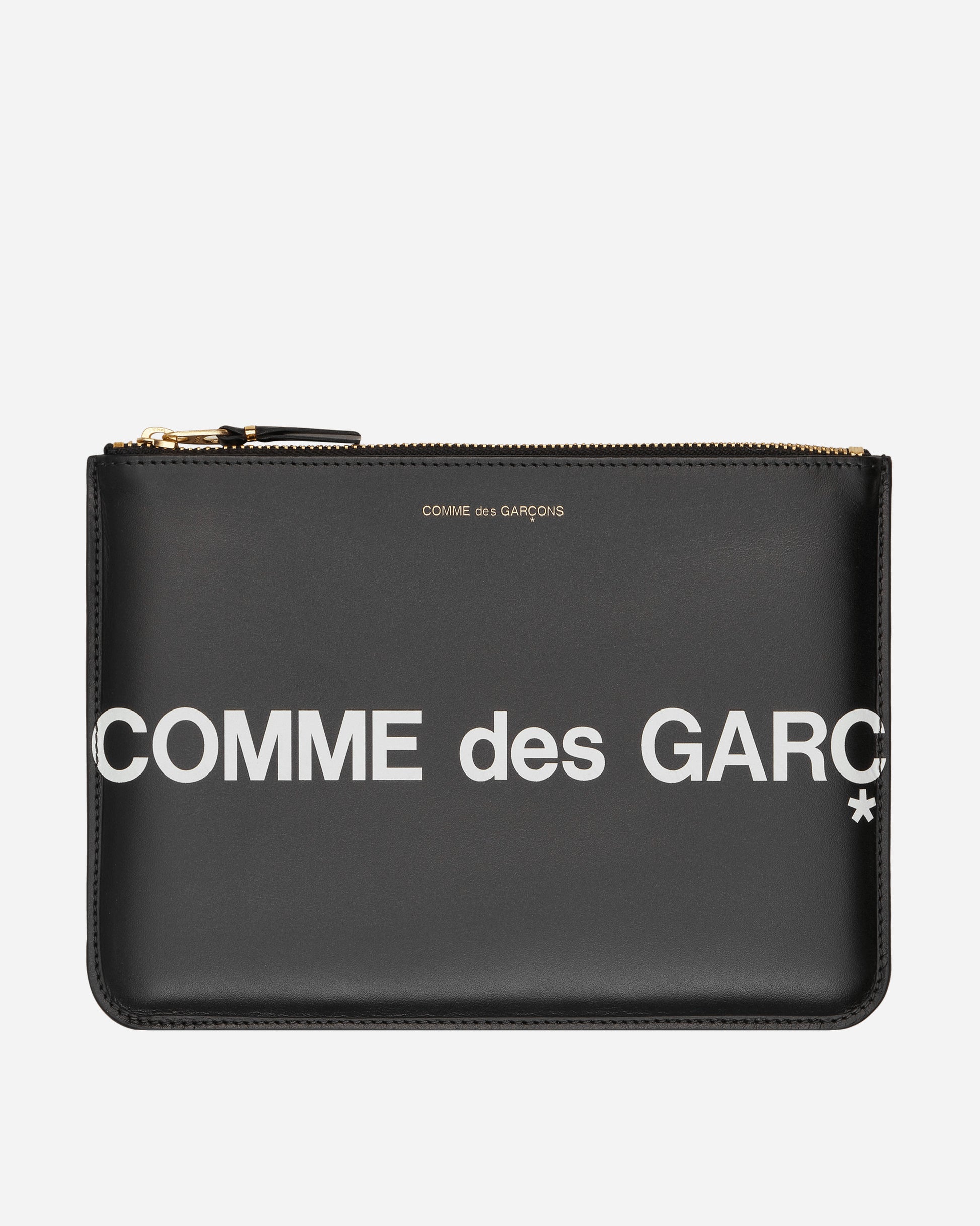 Comme Des Garçons Wallet Huge Logo Pouch Black Bags and Backpacks Pouches SA5100HL 1