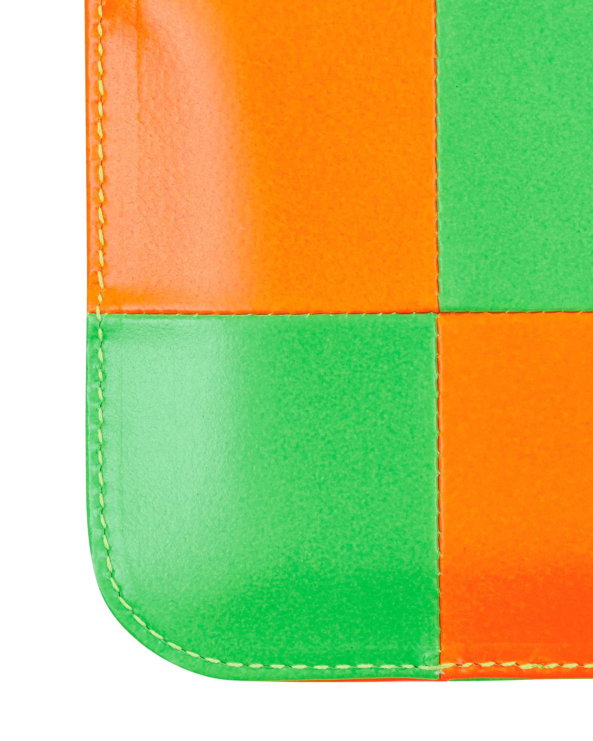 Comme Des Garcons Wallet Fluo Light Orange/ Green Wallets and Cardholders Wallets SA8100FS 1
