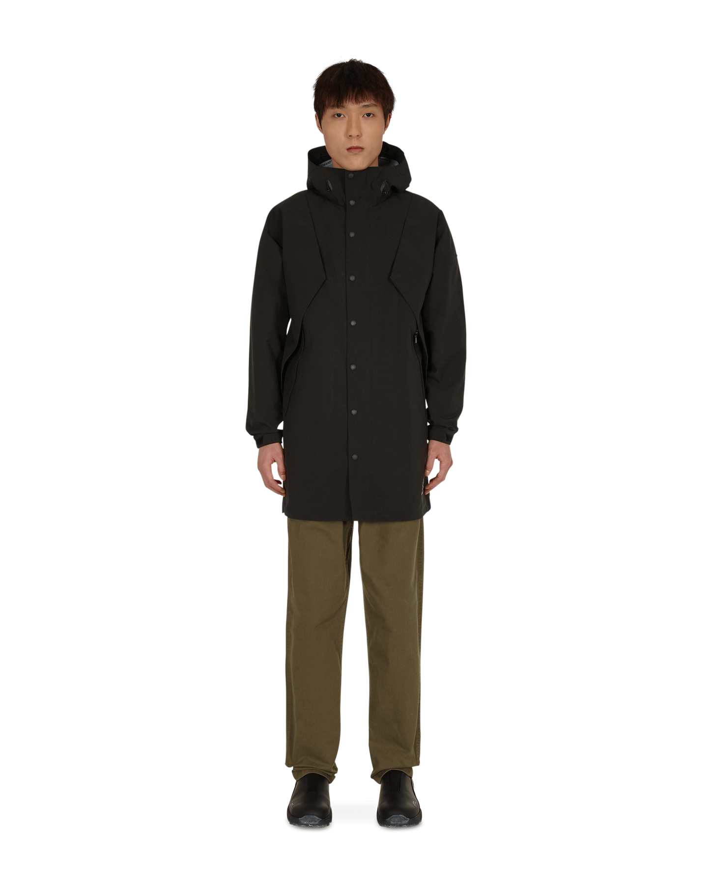 Gramicci 3Layer Big Flap Coat Black Coats and Jackets Coats GCJK-21F091 BLACK