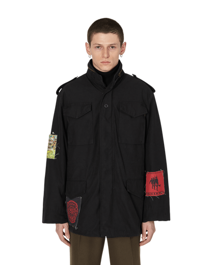 Slam Jam CCCP FEDELI ALLA LINEA - FIELD JACKET Black Washed Coats and Jackets Jackets SJAUJK01FA02 BLK001