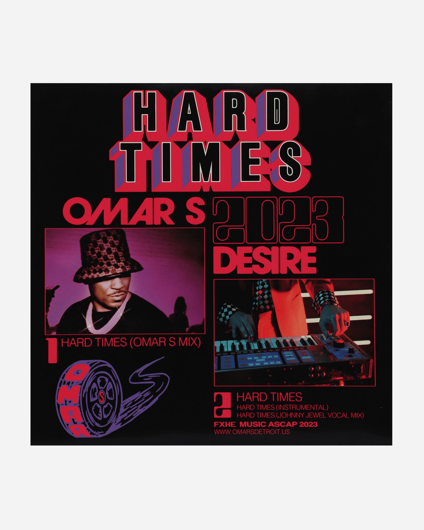 Vinyls Curated by Public Possession Omar-S & Desire - Hard Times Us12" Music Vinyls FXHEOD2 001