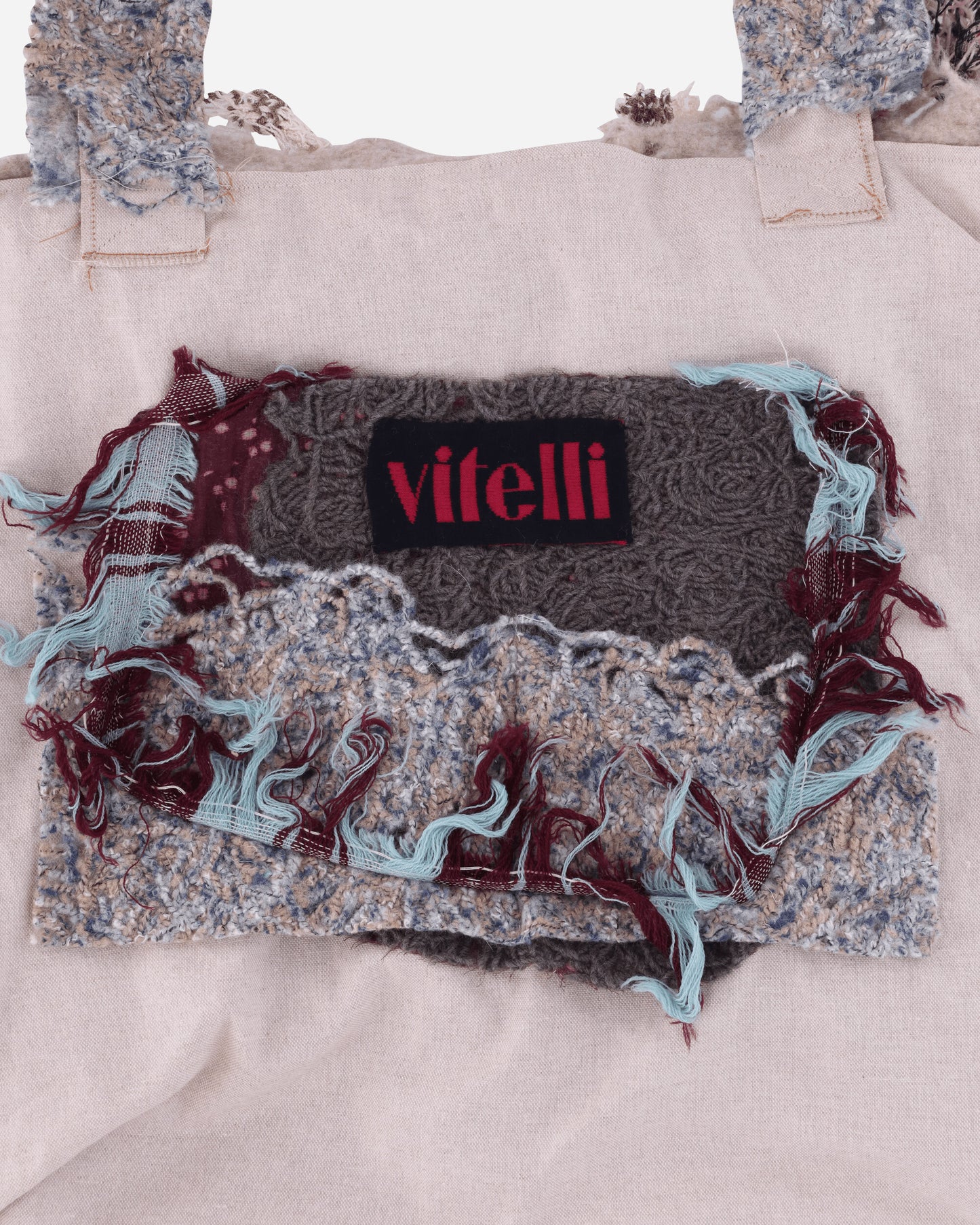 Vitelli Doomboh Patchwork Tote - Large Assorted (Sand) Bags and Backpacks Tote DMB-D028C 1